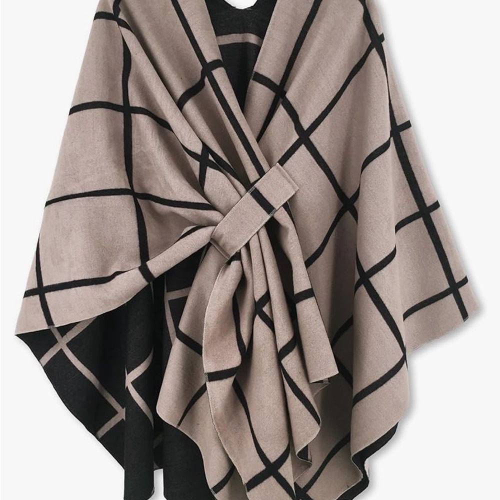 Moss Rose Women's Shawl Wrap Poncho Ruana Cape Open Front Cardigan Shawls